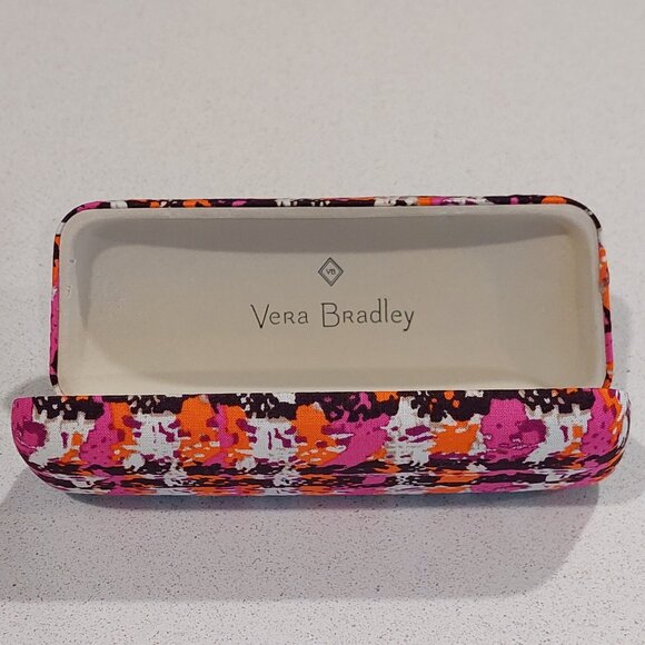 Vera Bradley "Houndstooth Tweed" Clamshell Glasses Case - Picture 1 of 13